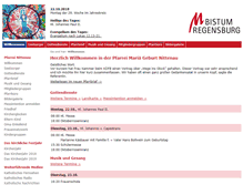 Tablet Screenshot of pfarrei-nittenau.de